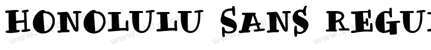 Honolulu Sans Regula字体转换